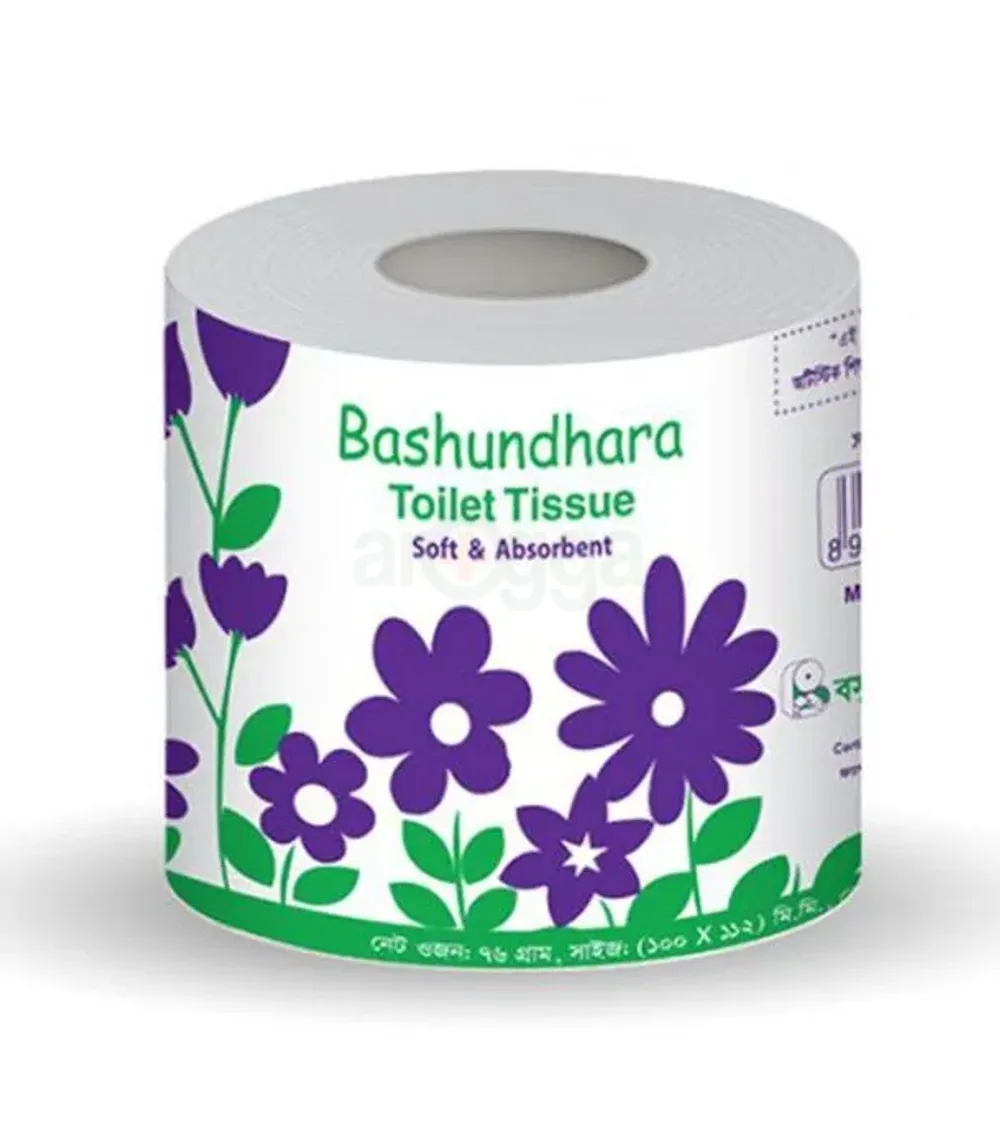 Bashundhara Toilet Tissue Regular White, 1 Roll