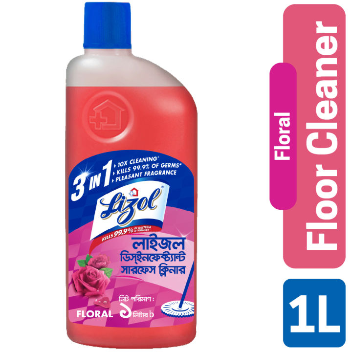 Lizol Disinfectant Floor & Surface Cleaner 1000ml Floral